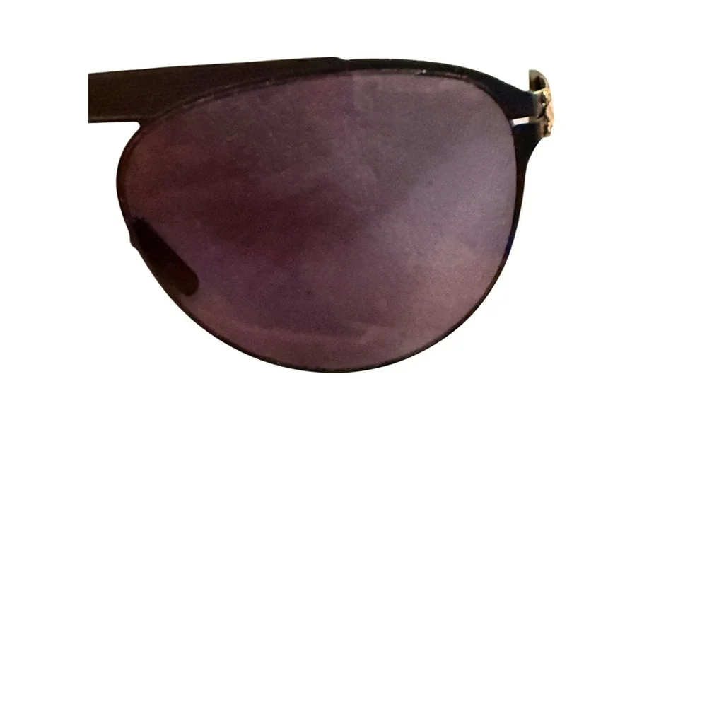 ic! berlin Meike‎ B. Sunglasses Black Matte Gold Aviator Germany Downtown Summer